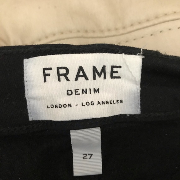 Sold Frame Denim Le High Straight Jeans Black - Picture 7 of 8